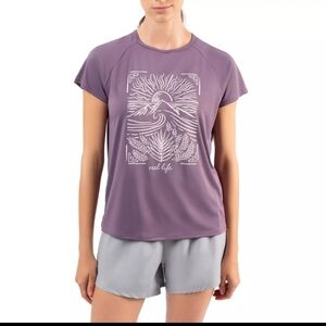 Reel Life Ladies' Split Back Graphic Tee Size M